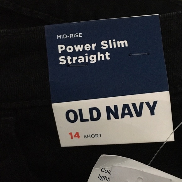 Old Navy Power Slim Straight Mid Rise Jeans 14 Short - Picture 7 of 9